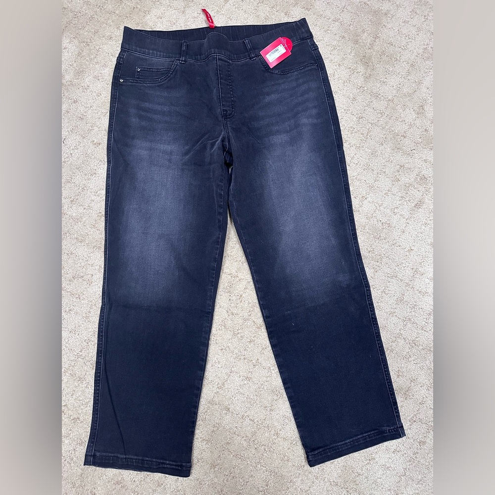 Spanx Straight Leg Pull On Jeans